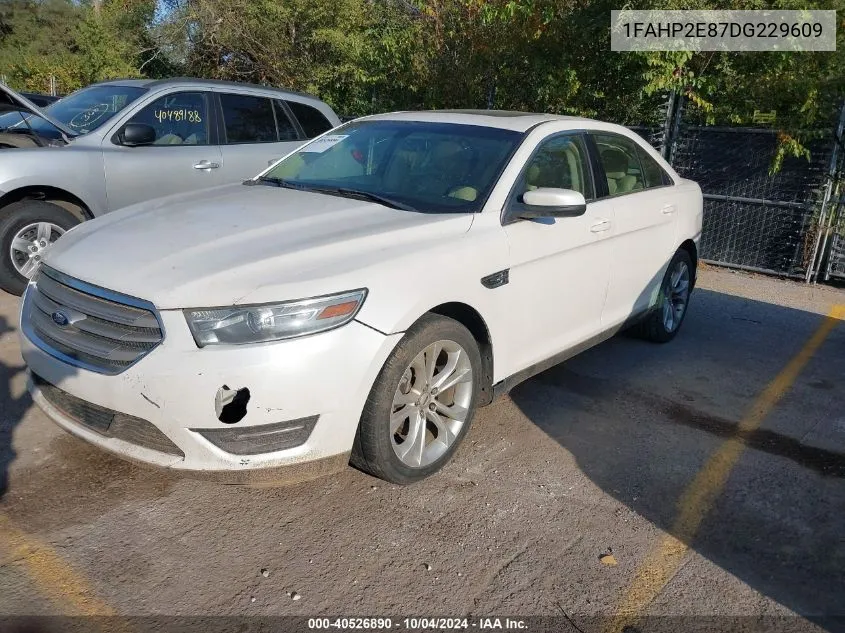 2013 Ford Taurus Sel VIN: 1FAHP2E87DG229609 Lot: 40526890