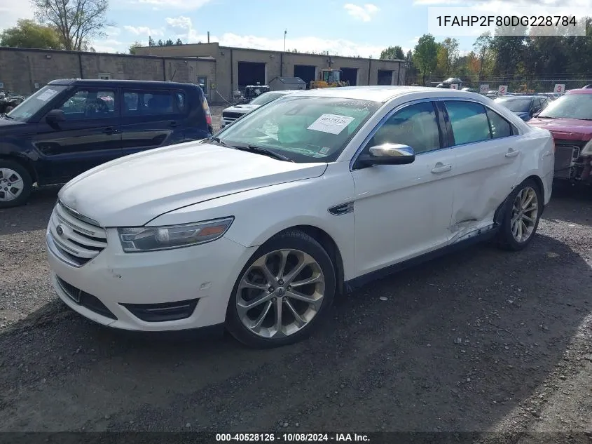 2013 Ford Taurus Limited VIN: 1FAHP2F80DG228784 Lot: 40528126