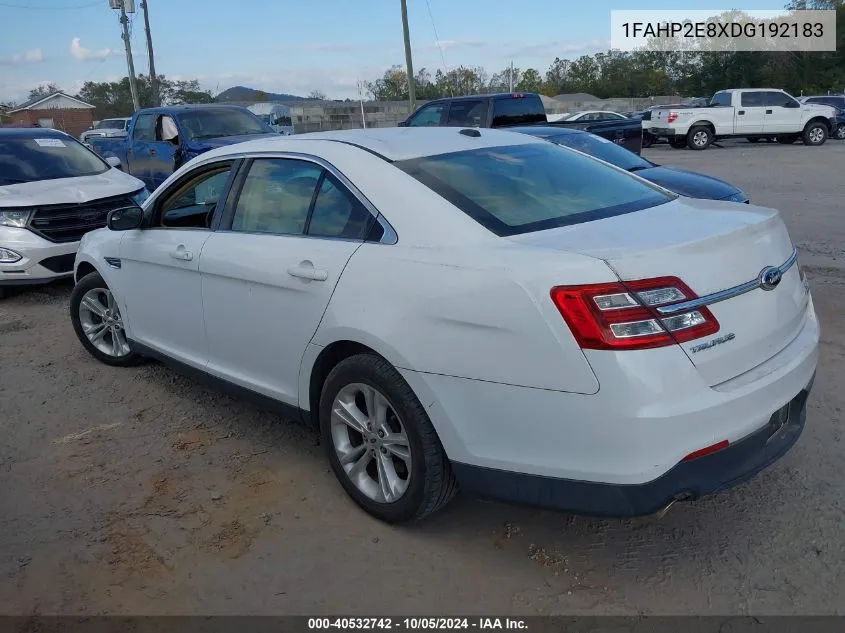 2013 Ford Taurus Sel VIN: 1FAHP2E8XDG192183 Lot: 40532742