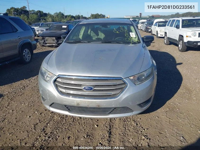 2013 Ford Taurus Se VIN: 1FAHP2D81DG233561 Lot: 40534285