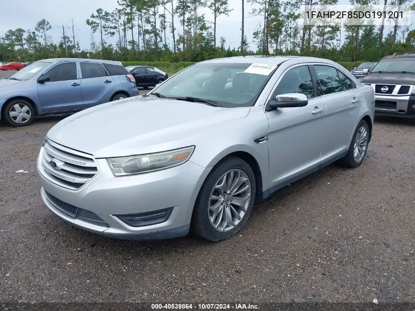 2013 Ford Taurus Limited VIN: 1FAHP2F85DG191201 Lot: 40539864