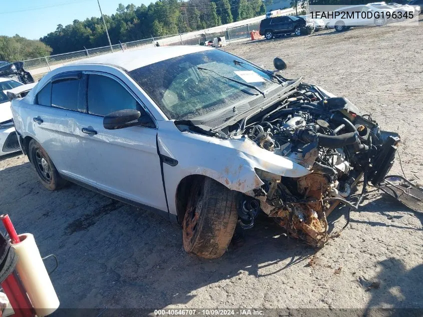 2013 Ford Taurus Police Interceptor VIN: 1FAHP2MT0DG196345 Lot: 40546707