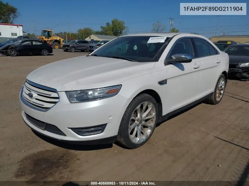 2013 Ford Taurus Limited VIN: 1FAHP2F89DG211904 Lot: 40558953