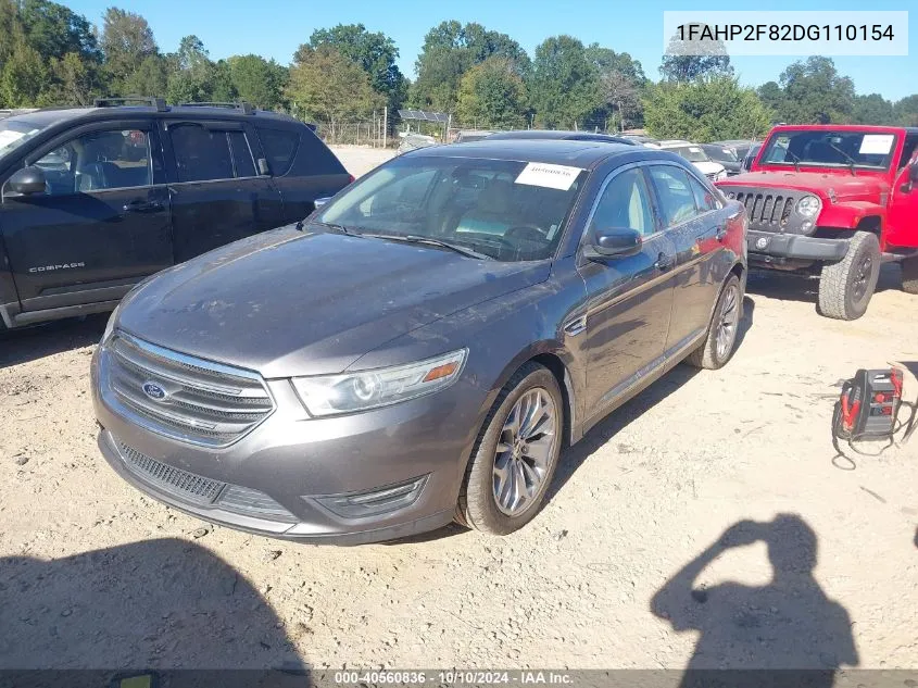 2013 Ford Taurus Limited VIN: 1FAHP2F82DG110154 Lot: 40560836