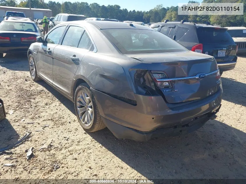 2013 Ford Taurus Limited VIN: 1FAHP2F82DG110154 Lot: 40560836