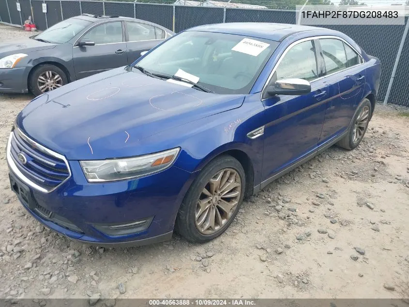 2013 Ford Taurus Limited VIN: 1FAHP2F87DG208483 Lot: 40563888