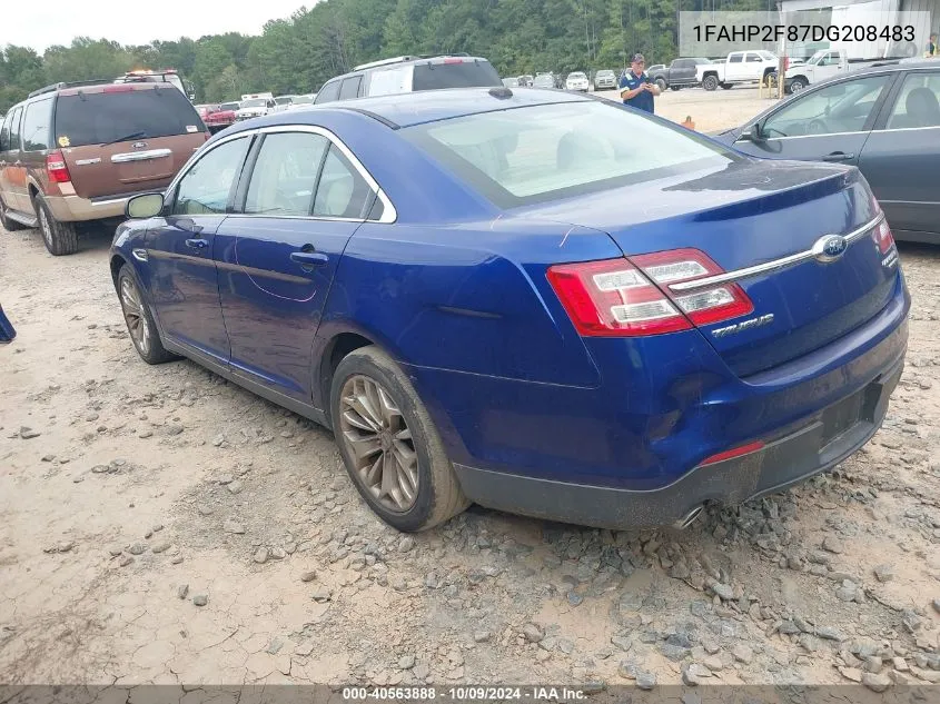 2013 Ford Taurus Limited VIN: 1FAHP2F87DG208483 Lot: 40563888