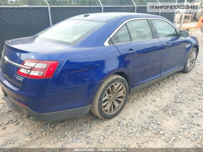 2013 Ford Taurus Limited VIN: 1FAHP2F87DG208483 Lot: 40563888