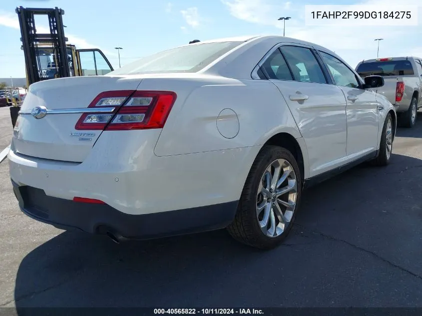 2013 Ford Taurus Limited VIN: 1FAHP2F99DG184275 Lot: 40565822