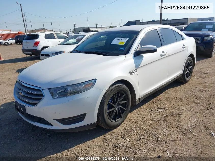 2013 Ford Taurus Sel VIN: 1FAHP2E84DG229356 Lot: 40569379