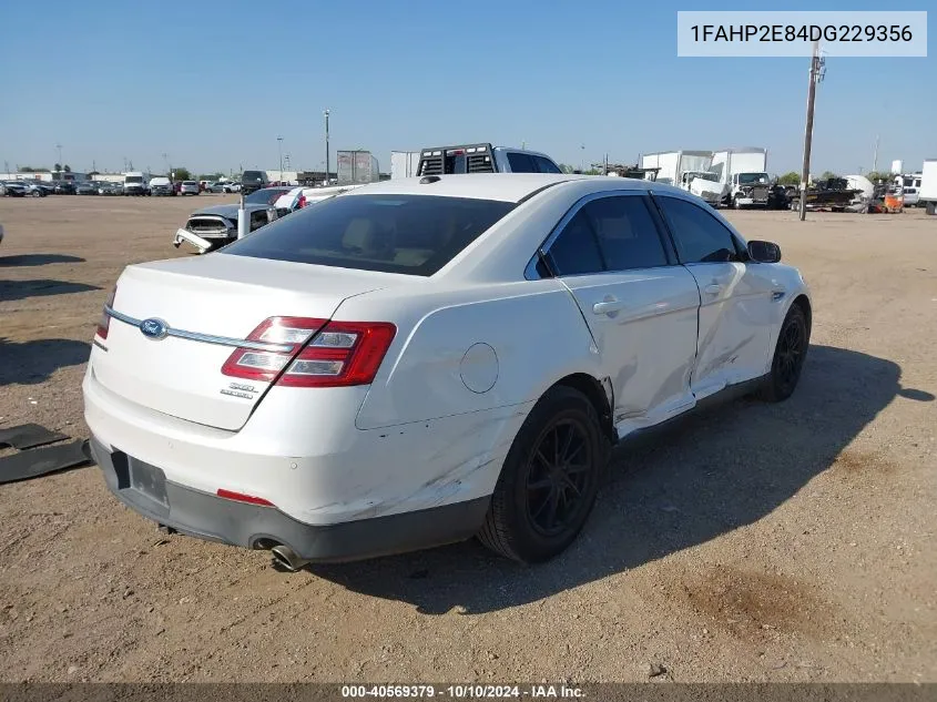 2013 Ford Taurus Sel VIN: 1FAHP2E84DG229356 Lot: 40569379