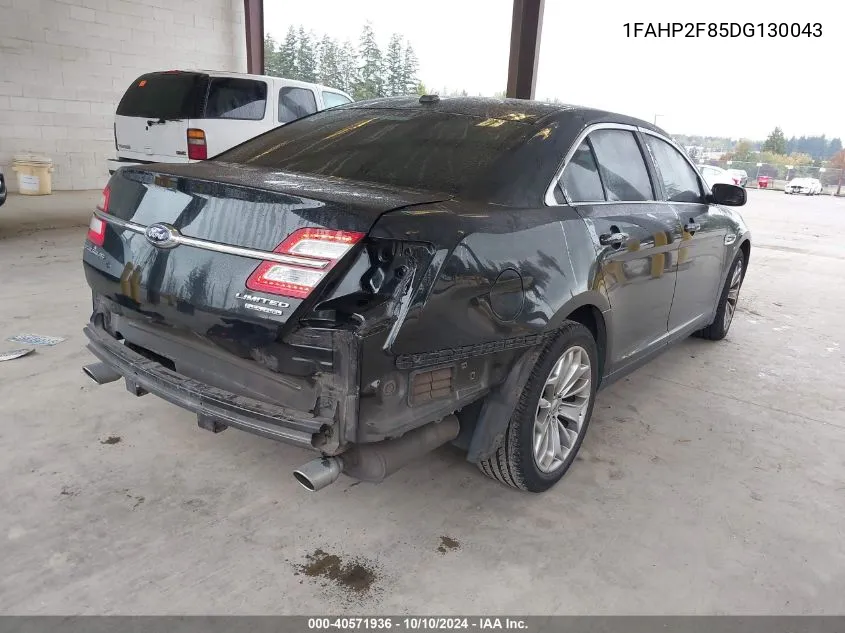 2013 Ford Taurus Limited VIN: 1FAHP2F85DG130043 Lot: 40571936