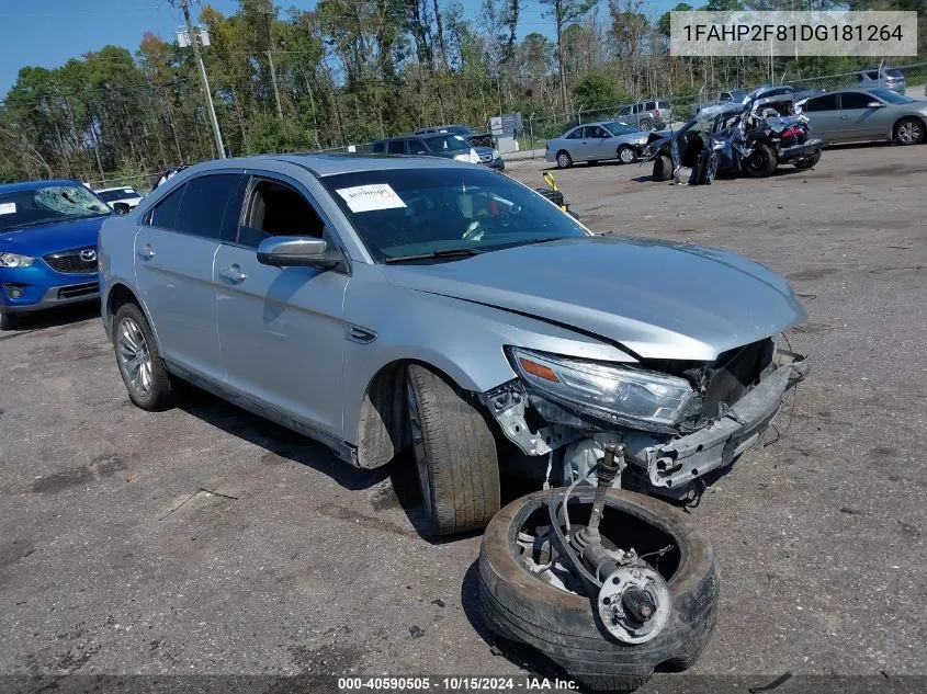 2013 Ford Taurus Limited VIN: 1FAHP2F81DG181264 Lot: 40590505