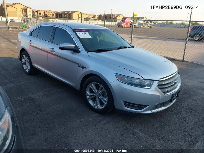 2013 Ford Taurus Sel VIN: 1FAHP2E89DG109214 Lot: 40596249