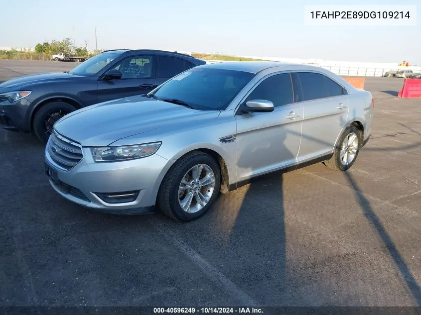 2013 Ford Taurus Sel VIN: 1FAHP2E89DG109214 Lot: 40596249