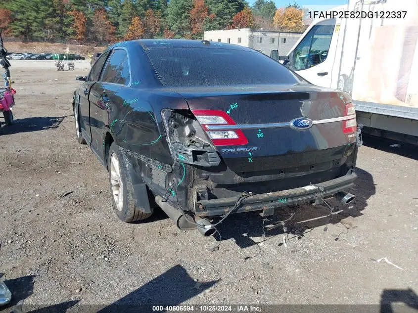 2013 Ford Taurus Sel VIN: 1FAHP2E82DG122337 Lot: 40606594