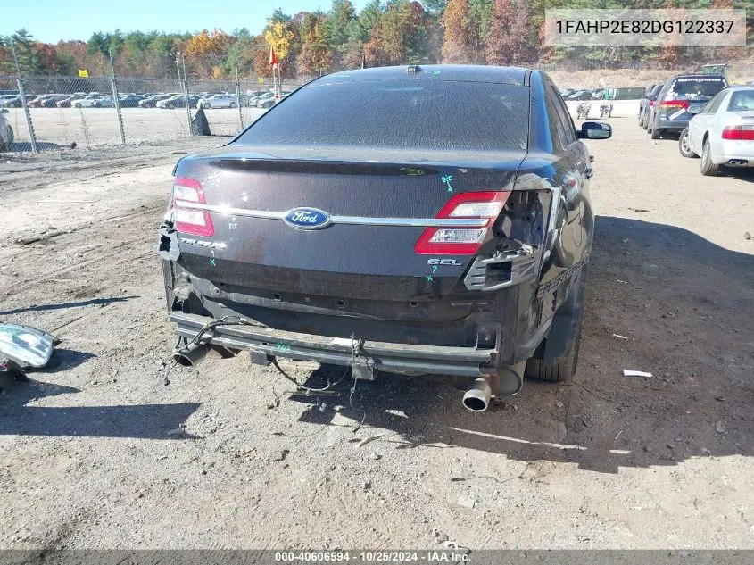 2013 Ford Taurus Sel VIN: 1FAHP2E82DG122337 Lot: 40606594