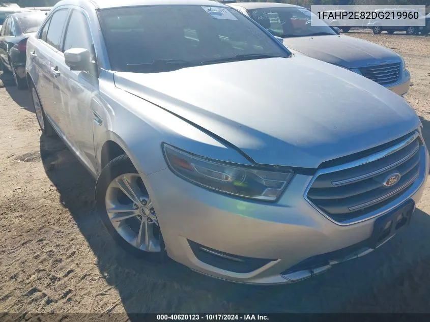 2013 Ford Taurus Sel VIN: 1FAHP2E82DG219960 Lot: 40620123