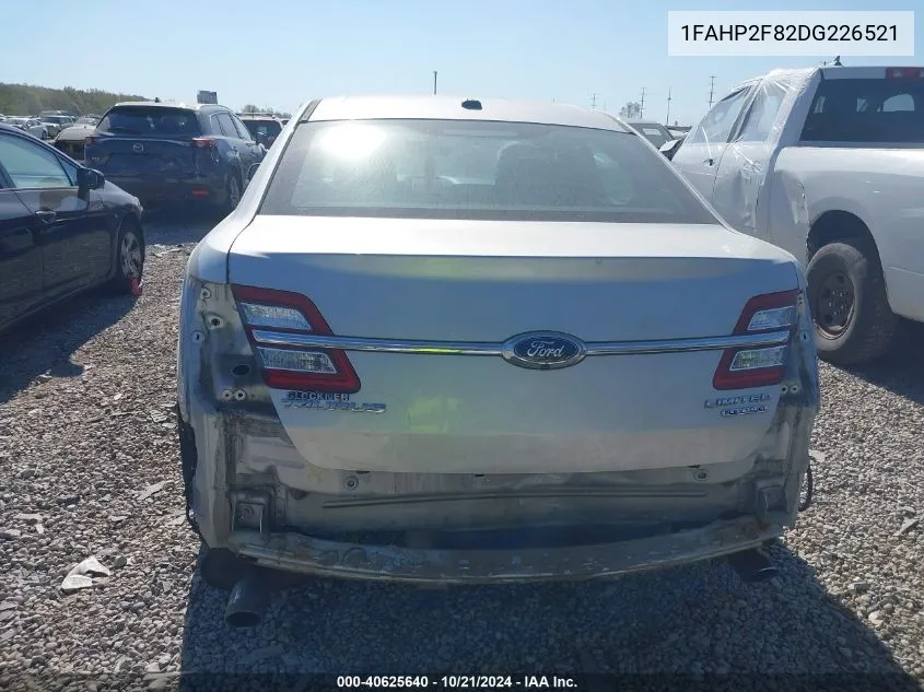 2013 Ford Taurus Limited VIN: 1FAHP2F82DG226521 Lot: 40625640