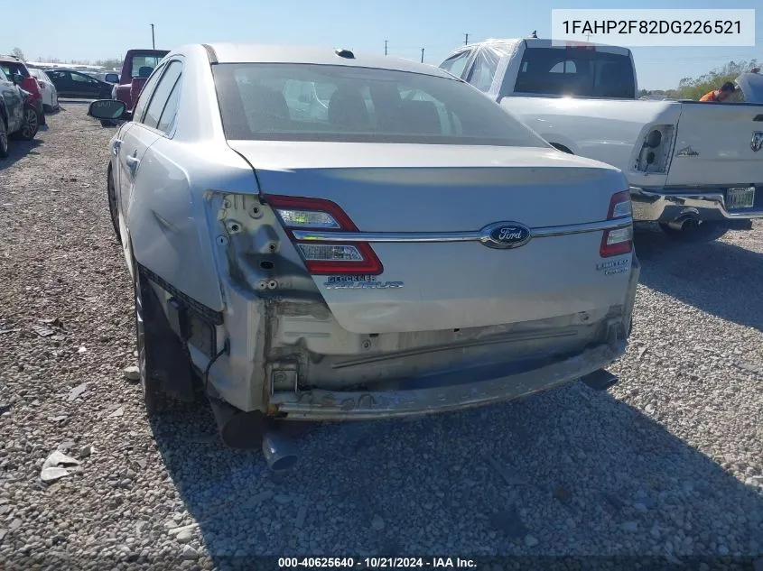 2013 Ford Taurus Limited VIN: 1FAHP2F82DG226521 Lot: 40625640