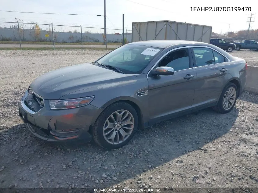 2013 Ford Taurus Limited VIN: 1FAHP2J87DG199470 Lot: 40645462