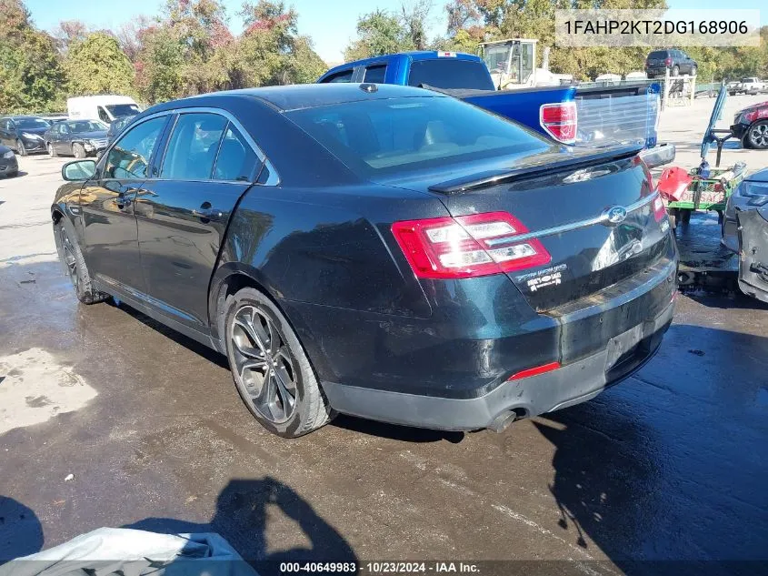 2013 Ford Taurus Sho VIN: 1FAHP2KT2DG168906 Lot: 40649983