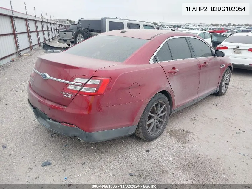 2013 Ford Taurus Limited VIN: 1FAHP2F82DG102054 Lot: 40661536