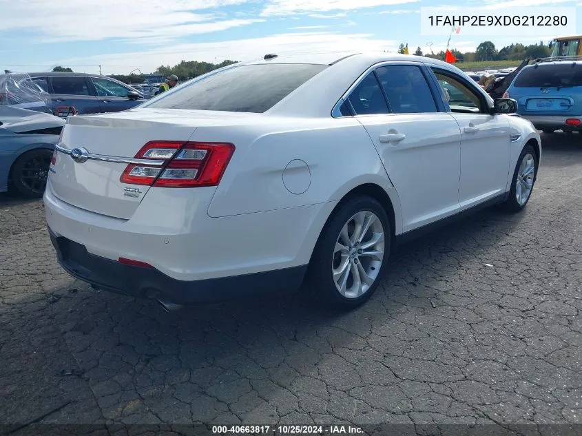 2013 Ford Taurus Sel VIN: 1FAHP2E9XDG212280 Lot: 40663817