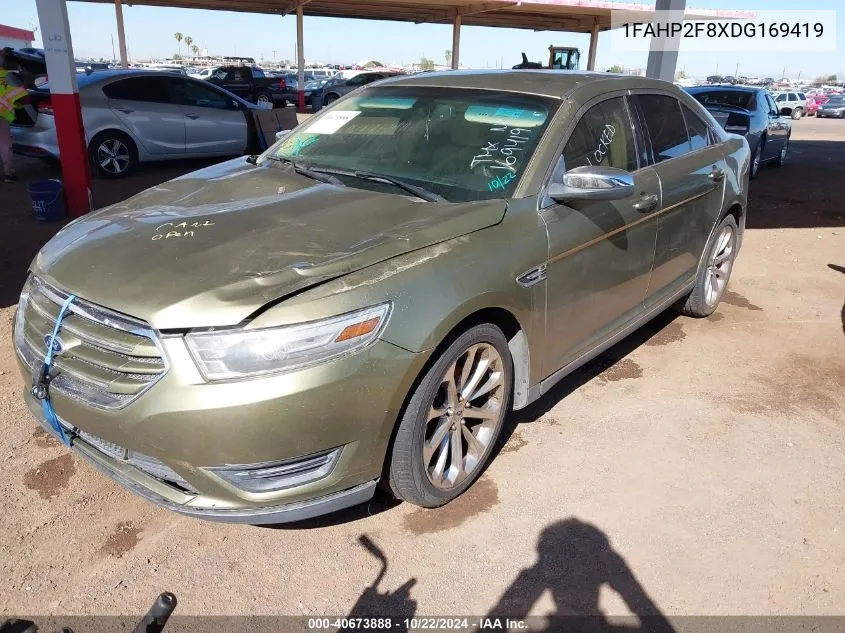 2013 Ford Taurus Limited VIN: 1FAHP2F8XDG169419 Lot: 40673888