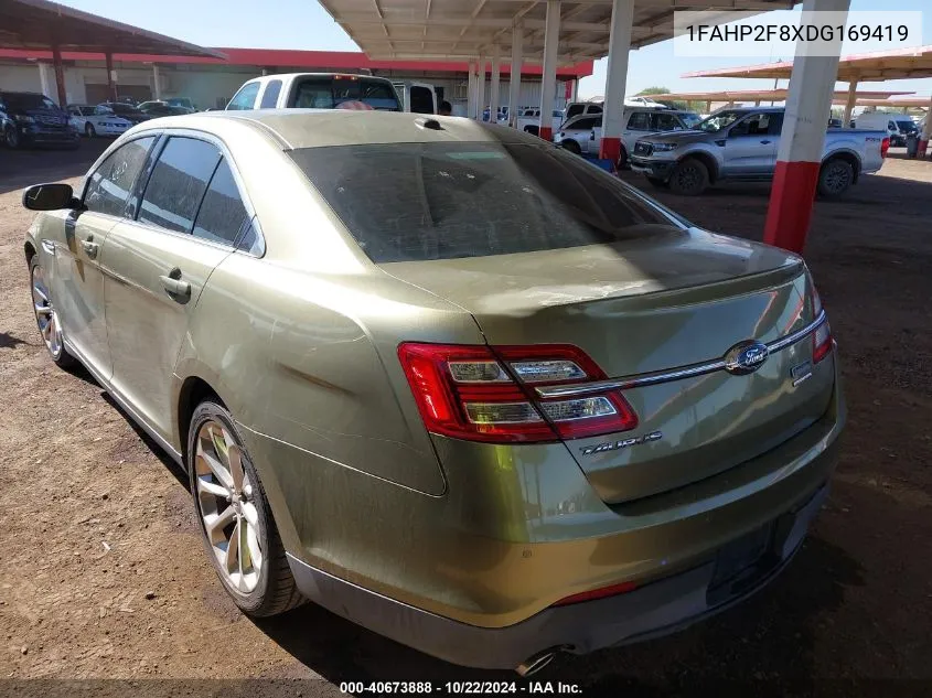 2013 Ford Taurus Limited VIN: 1FAHP2F8XDG169419 Lot: 40673888