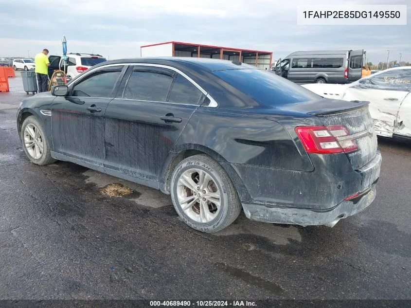 2013 Ford Taurus Sel VIN: 1FAHP2E85DG149550 Lot: 40689490