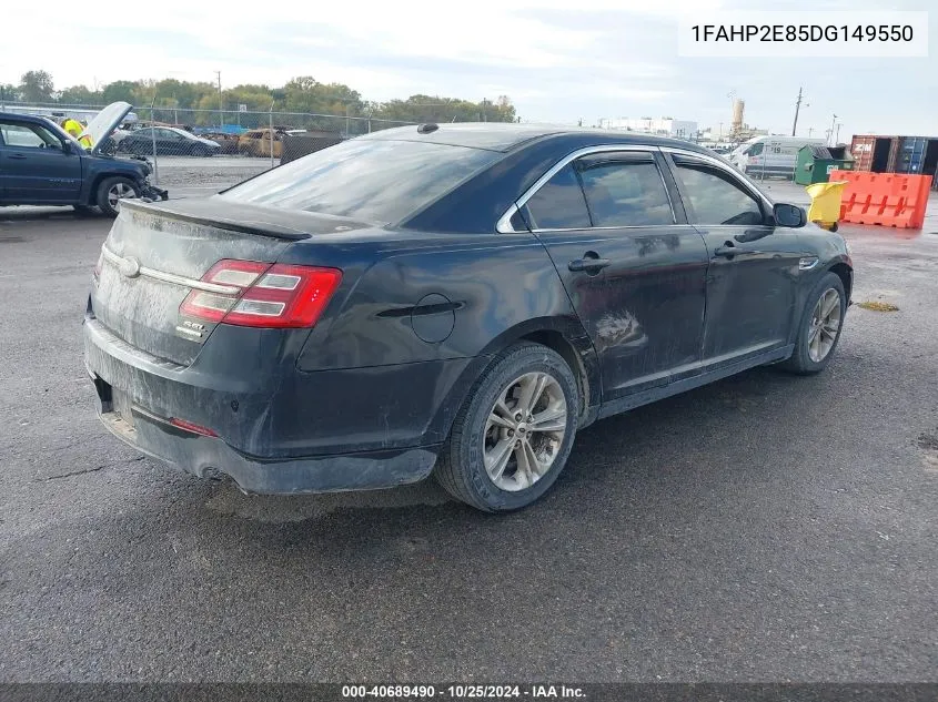 2013 Ford Taurus Sel VIN: 1FAHP2E85DG149550 Lot: 40689490