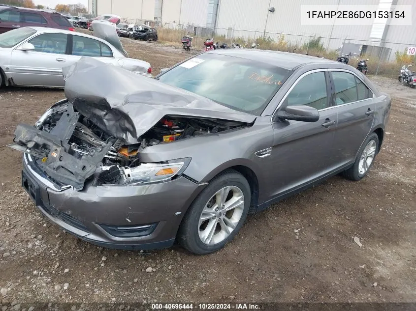 2013 Ford Taurus Sel VIN: 1FAHP2E86DG153154 Lot: 40695444