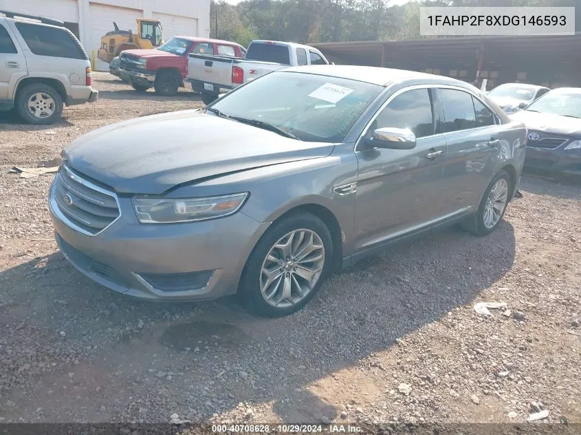 2013 Ford Taurus Limited VIN: 1FAHP2F8XDG146593 Lot: 40708628