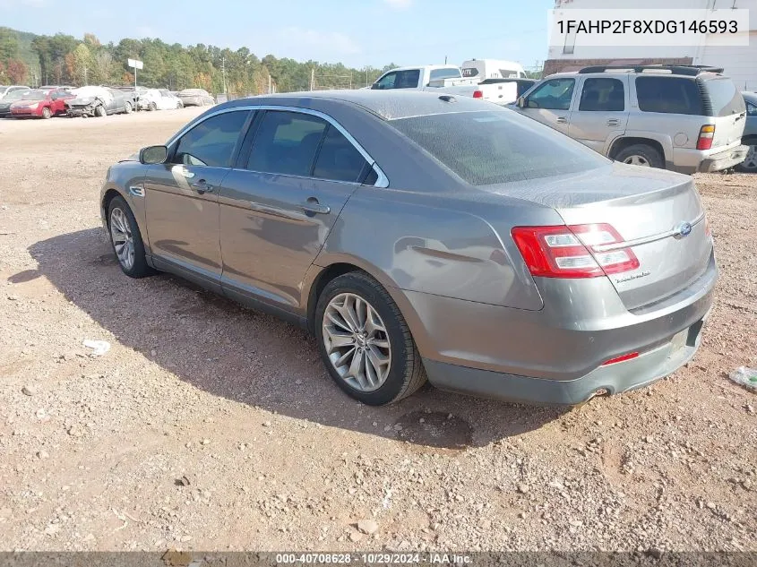 2013 Ford Taurus Limited VIN: 1FAHP2F8XDG146593 Lot: 40708628