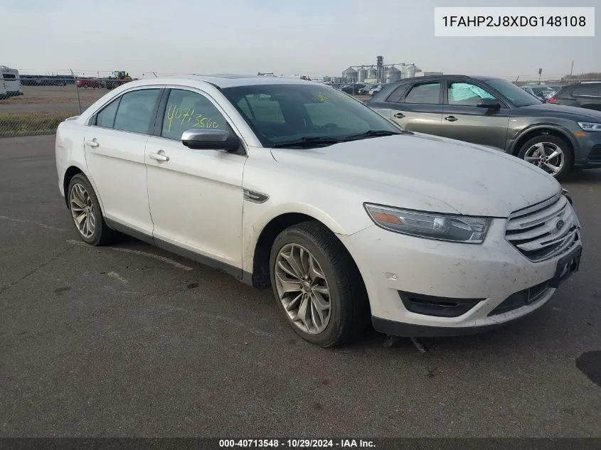 2013 Ford Taurus Limited VIN: 1FAHP2J8XDG148108 Lot: 40713548