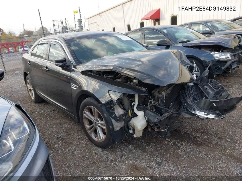 2013 Ford Taurus Sel VIN: 1FAHP2E84DG149832 Lot: 40715670