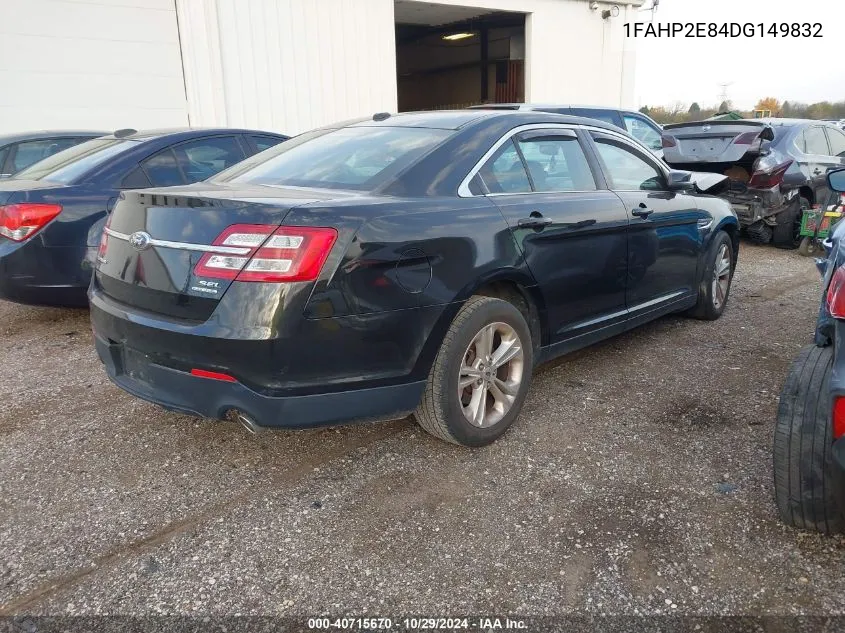 2013 Ford Taurus Sel VIN: 1FAHP2E84DG149832 Lot: 40715670