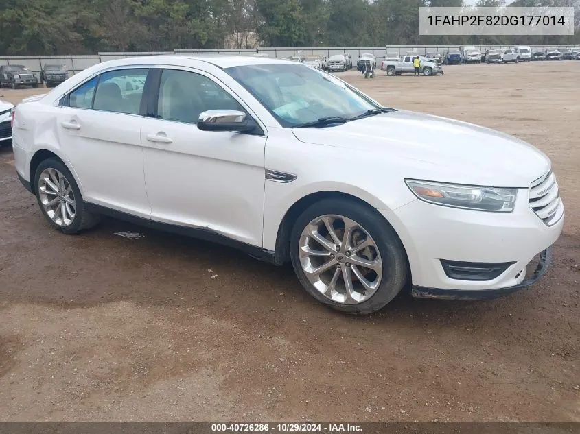 2013 Ford Taurus Limited VIN: 1FAHP2F82DG177014 Lot: 40726286