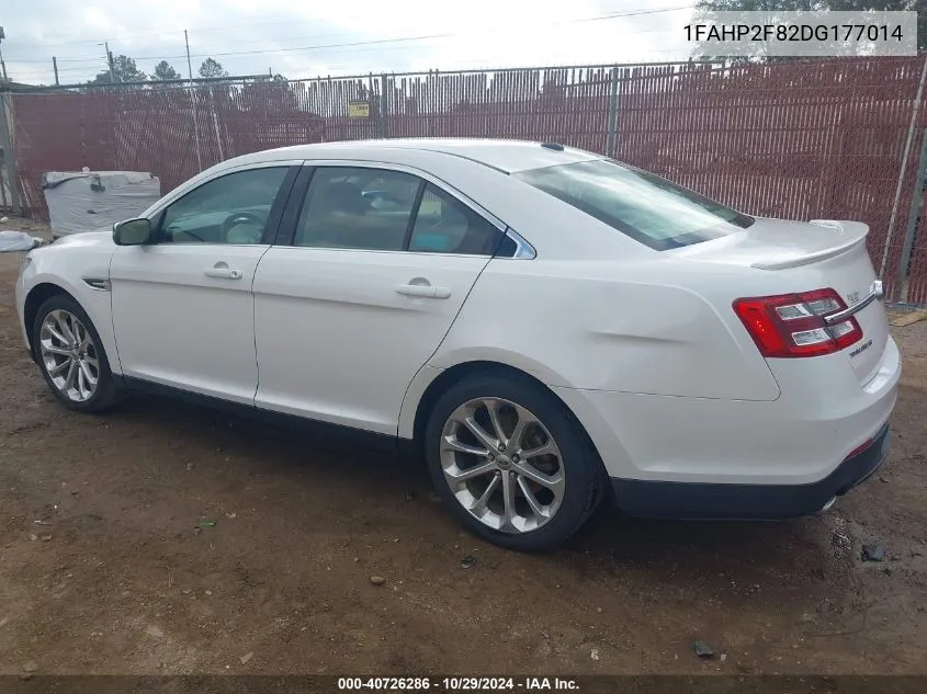 2013 Ford Taurus Limited VIN: 1FAHP2F82DG177014 Lot: 40726286