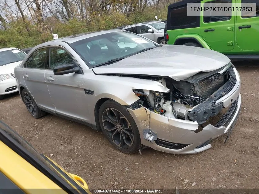 2013 Ford Taurus Sho VIN: 1FAHP2KT6DG137853 Lot: 40737442