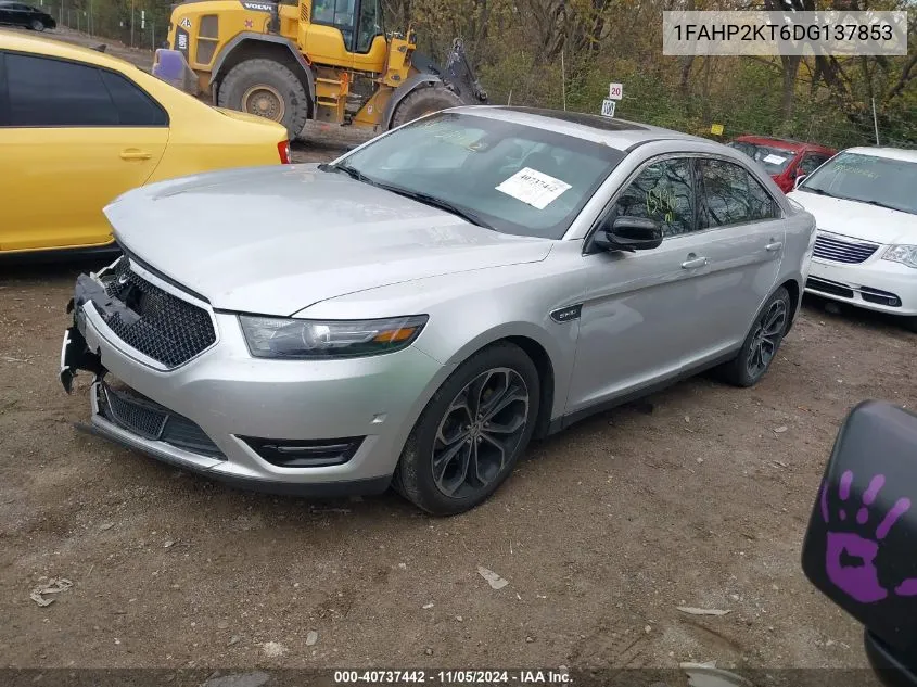 2013 Ford Taurus Sho VIN: 1FAHP2KT6DG137853 Lot: 40737442