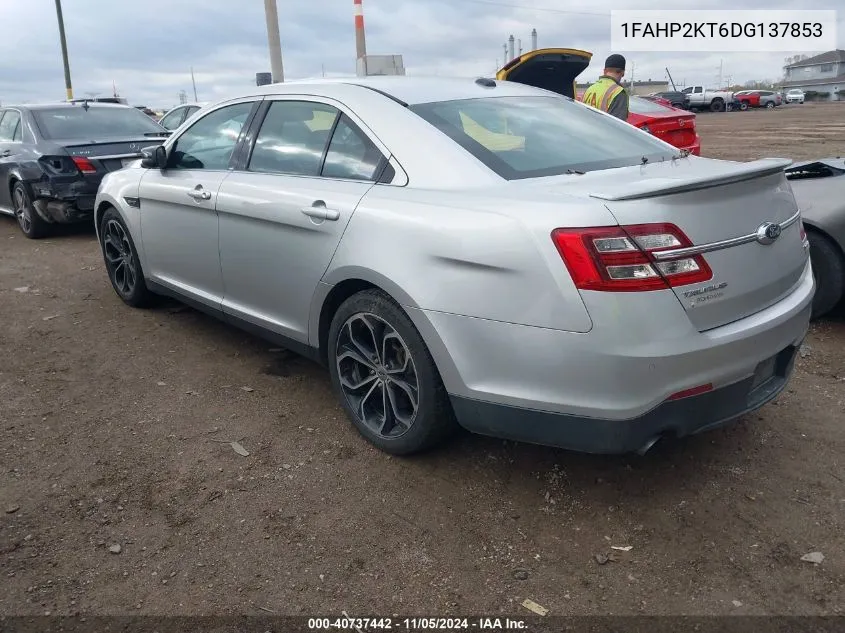 2013 Ford Taurus Sho VIN: 1FAHP2KT6DG137853 Lot: 40737442