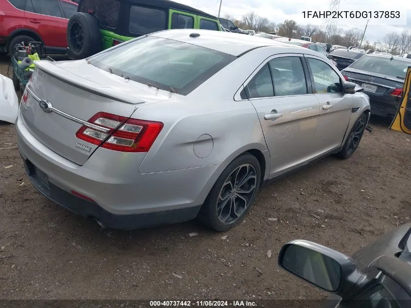 2013 Ford Taurus Sho VIN: 1FAHP2KT6DG137853 Lot: 40737442