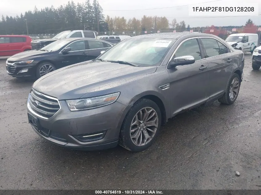 2013 Ford Taurus Limited VIN: 1FAHP2F81DG128208 Lot: 40754519