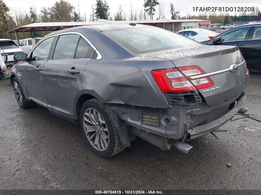 2013 Ford Taurus Limited VIN: 1FAHP2F81DG128208 Lot: 40754519