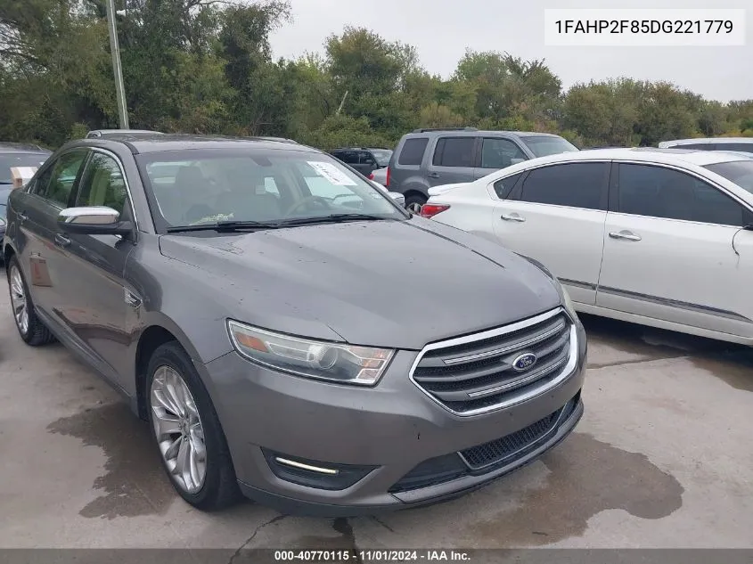 2013 Ford Taurus Limited VIN: 1FAHP2F85DG221779 Lot: 40770115