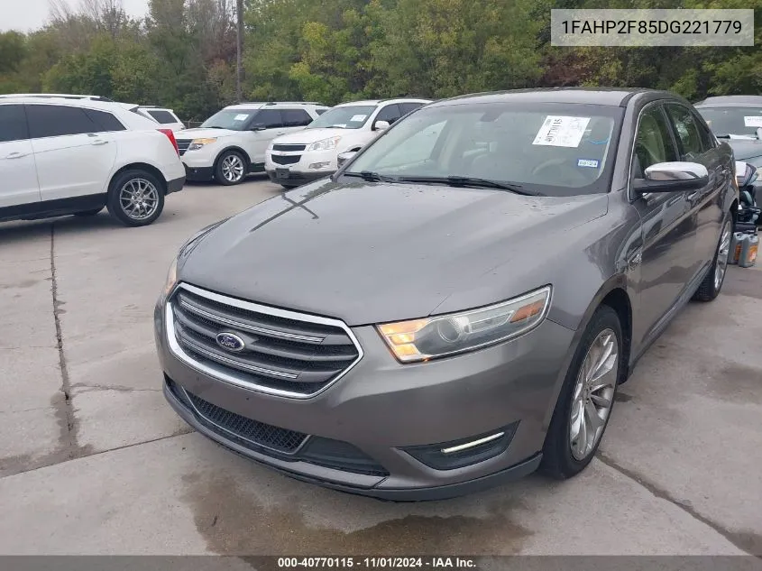 2013 Ford Taurus Limited VIN: 1FAHP2F85DG221779 Lot: 40770115