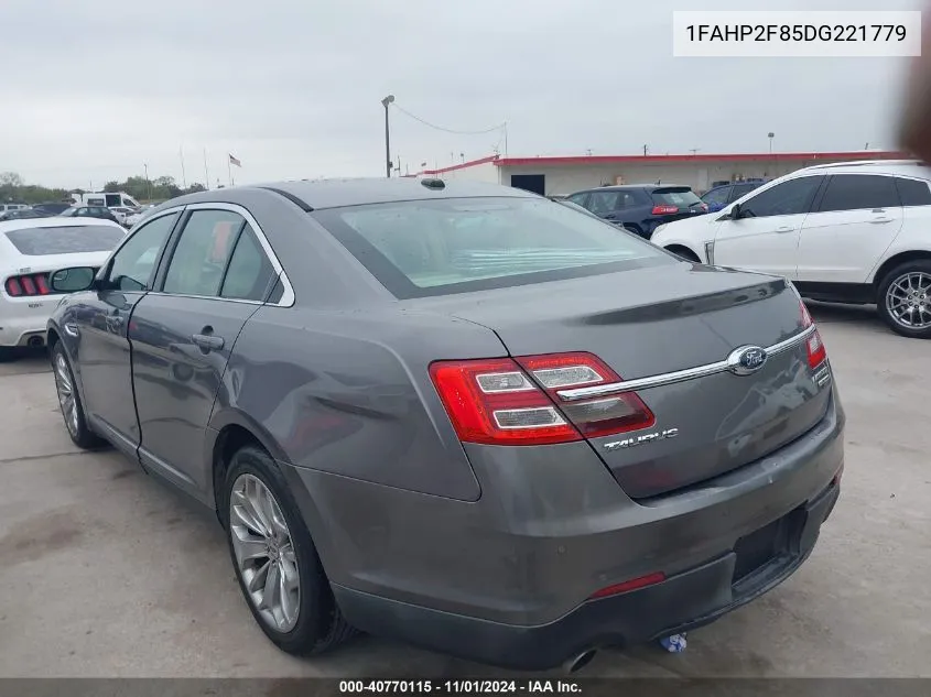 2013 Ford Taurus Limited VIN: 1FAHP2F85DG221779 Lot: 40770115