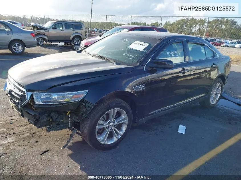 2013 Ford Taurus Sel VIN: 1FAHP2E85DG125572 Lot: 40773065